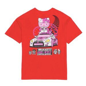 Hello Kitty Race Car Short Sleeve T-Shirt